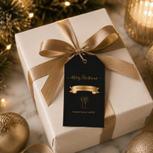 Etiquetas de Presente de Natal Personalizadas Eleg