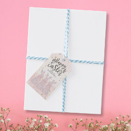 Etiquetas de Presente de Páscoa de Coelho de Renda