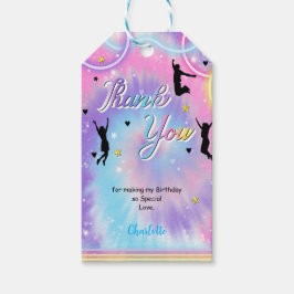 Etiquetas de Presente de Pulo Azul e Roxo