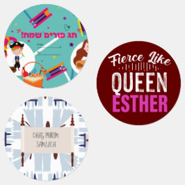 Etiquetas de presente de purim