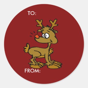 Etiquetas de Presente de Reindeer