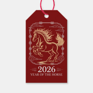 Etiquetas de Presente do Ano do Cavalo 2026