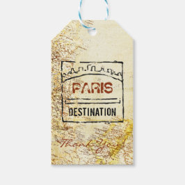 Etiquetas de Presente do Mapa do Passport