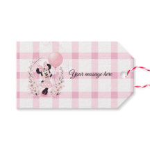 Etiquetas de presente editáveis da Minnie mouse pa