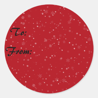Etiquetas de Presente em Floco de Neve