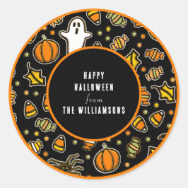 Etiquetas de Presente Feliz Halloween