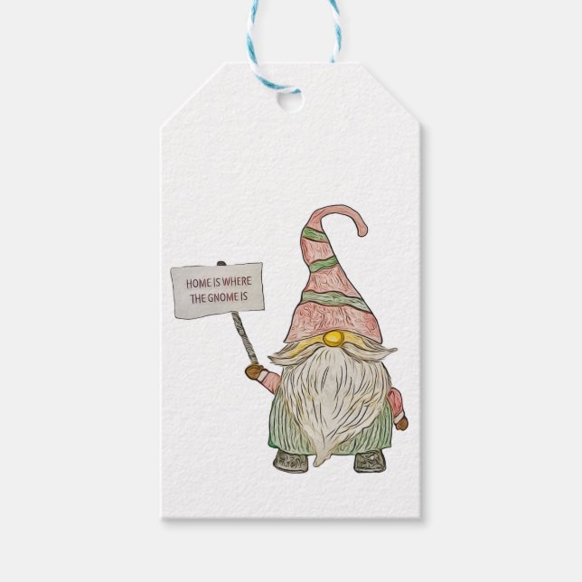 Etiquetas de presente gnomos (Frente)