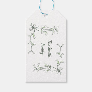 Etiquetas de Presente Holiday Holly