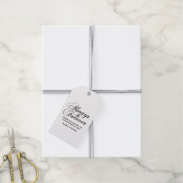 Etiquetas de Presente para Casamento Ebony Always