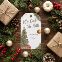 Etiquetas de presente para chá de noiva Winter Dec