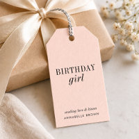 Etiquetas de Presente para Menina no Aniversário |