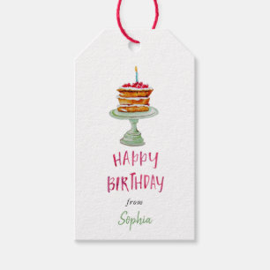Etiquetas de presente personalizadas Bolo de Anive