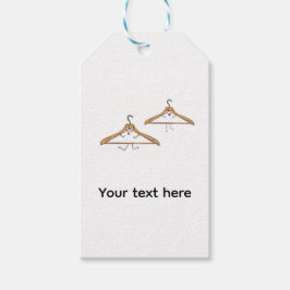Etiquetas de presente personalizadas. Cabides engr