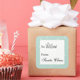 Etiquetas de presente personalizadas com nome pers
