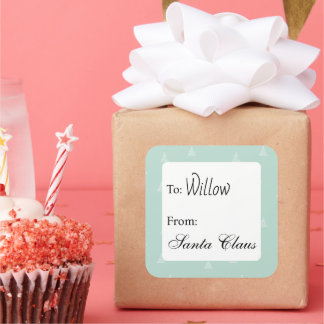Etiquetas de presente personalizadas com nome pers