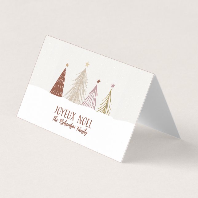 Etiquetas de Presente Personalizadas de Natal Noel (Frente)