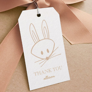 Etiquetas de Presente Personalizadas do Coelho