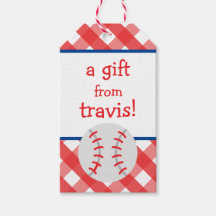 Etiquetas de Presente Personalizadas para Baseball