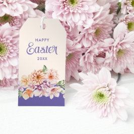 Etiquetas de Presente Personalizáveis Florais de P