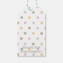 Etiquetas de Presente Polkadot Modernas