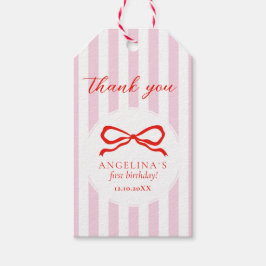 Etiquetas de presente Primeiro aniversário do bebê