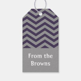 Etiquetas de Presente Regal Chevron