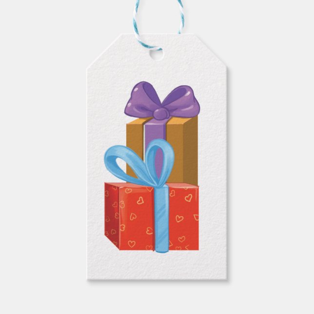 Etiquetas de presente retrô (Frente)