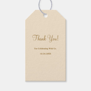 Etiquetas de Presente Simples de Casamento de Cham