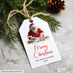 Etiquetas de Presente Tradicionais do Papai Noel V