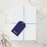 Etiquetas de presentes azul #26235C