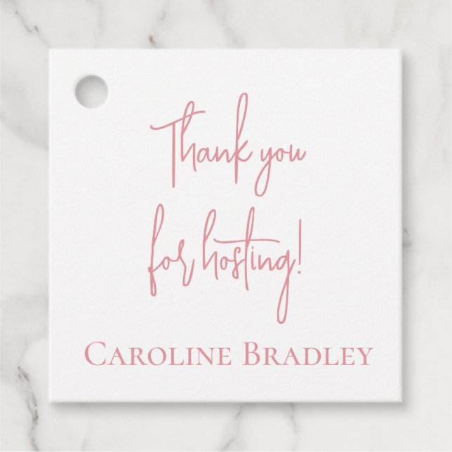 Etiquetas de presentes de anfitrião (Frente)