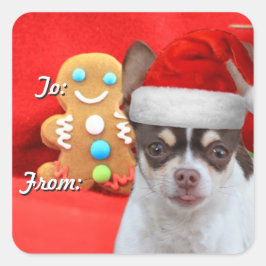 Etiquetas de presentes de cachorro Chihuahua de Na