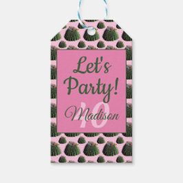 Etiquetas de presentes de cactus