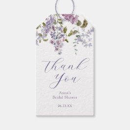 Etiquetas de presentes de Chá de panela e lilás