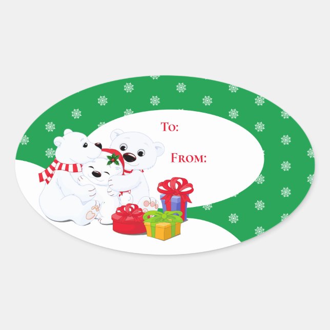 Etiquetas de presentes de Natal (Frente)