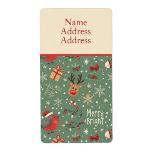 Etiquetas de presentes de Natal