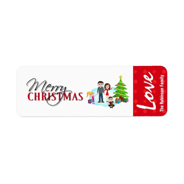 Etiquetas de presentes de Natal (Frente)