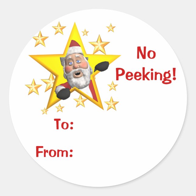 Etiquetas de presentes de Natal (Frente)