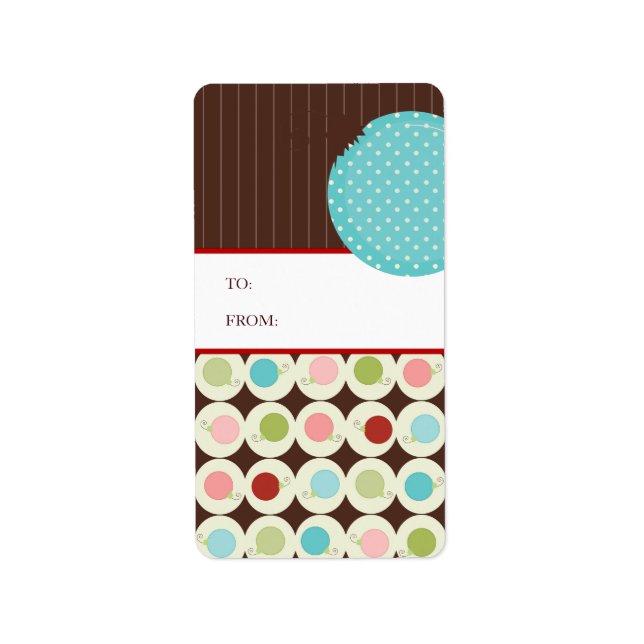 Etiquetas de presentes de Natal (Frente)