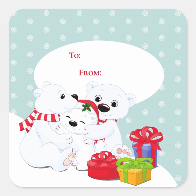 Etiquetas de presentes de Natal (Frente)