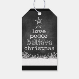 Etiquetas de presentes de Natal/Arte de Conselho d