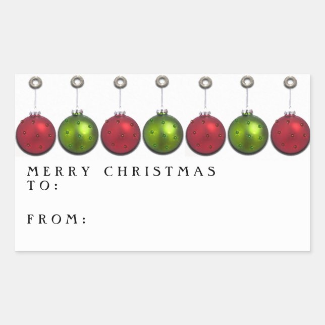 Etiquetas de presentes de Natal bonito (Frente)