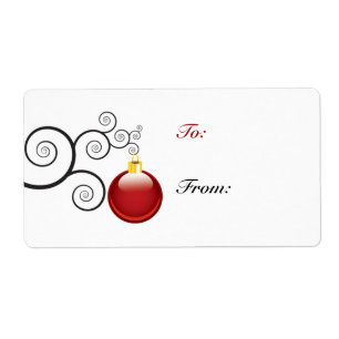 Etiquetas de presentes de Natal de Férias