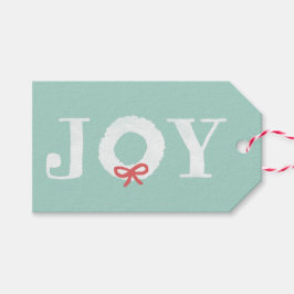 Etiquetas de presentes de Natal de Joy Branca
