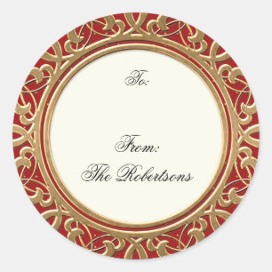 Etiquetas de presentes de Natal Elegante para a es