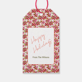 Etiquetas de presentes de Natal Feliz Personalizad