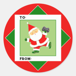 Etiquetas de presentes de Natal para jogadores de