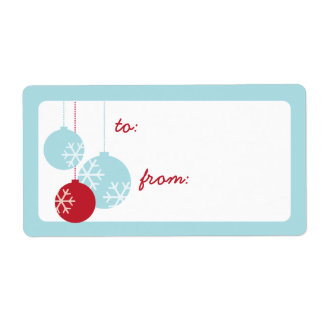 Etiquetas de presentes de Natal para Ornamentos de