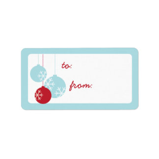 Etiquetas de presentes de Natal para Ornamentos de