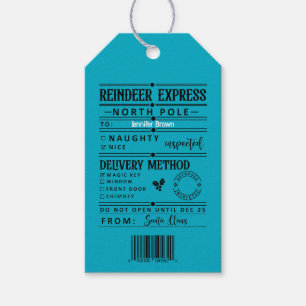 Etiquetas de presentes de Natal personalizadas